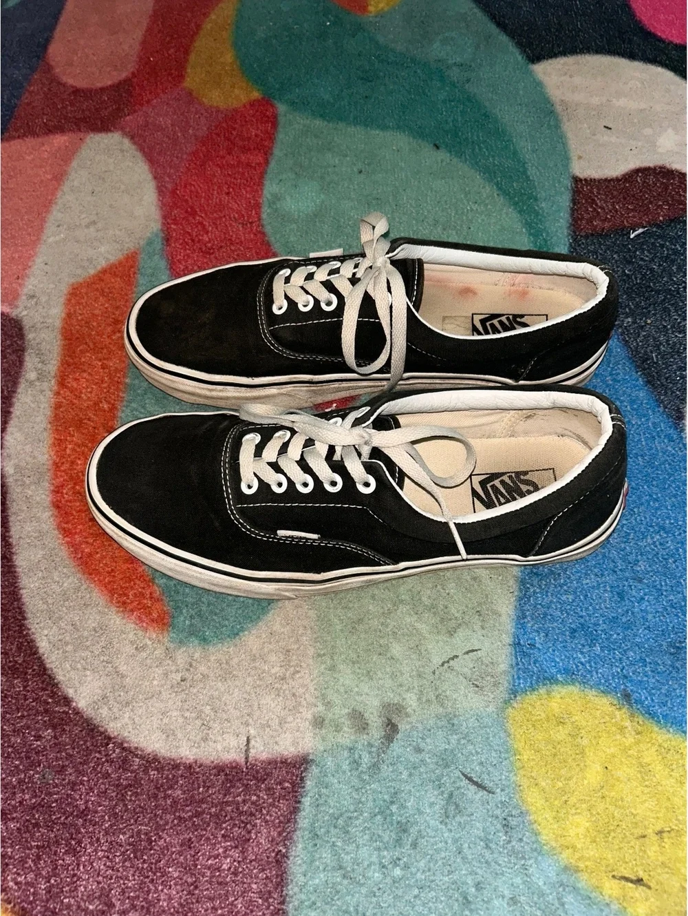 Men's Vans Black Suede Sneakers Size 10